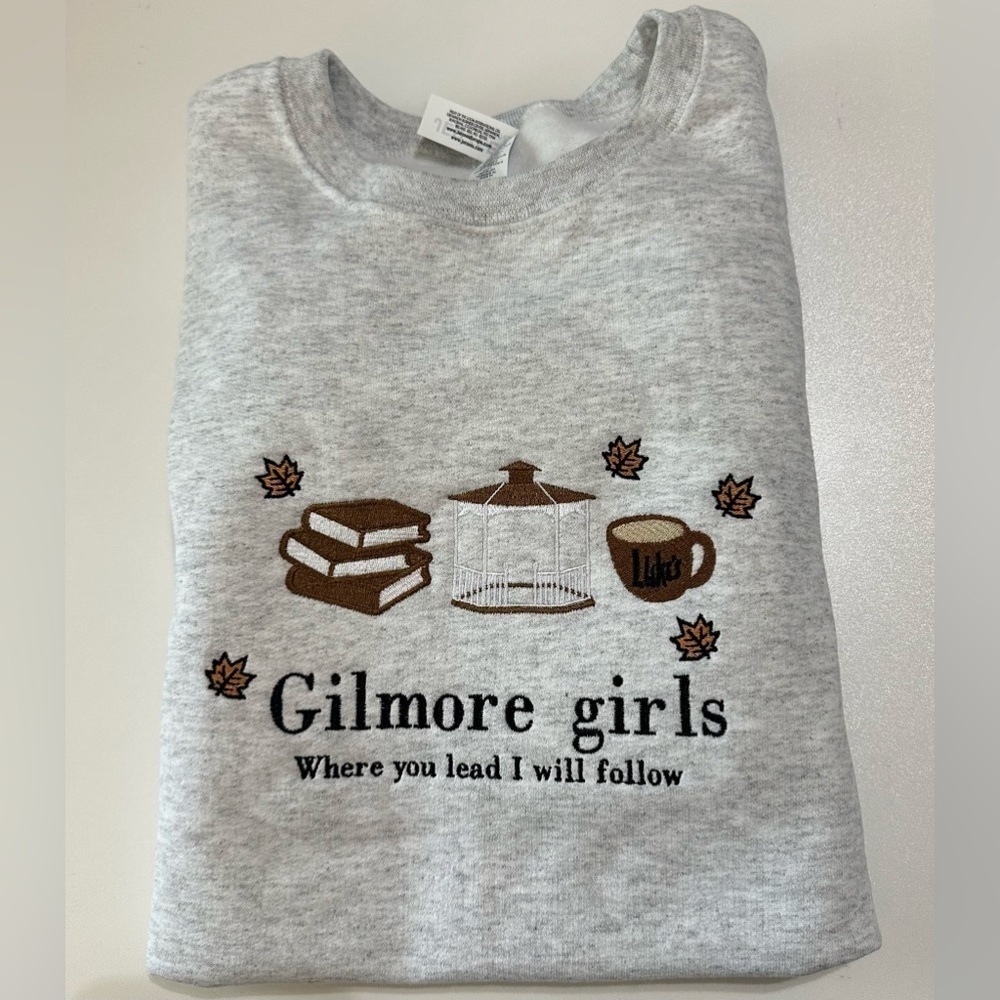 Gilmore girls embroidered crewneck sweatshirt - Picture 2 of 2